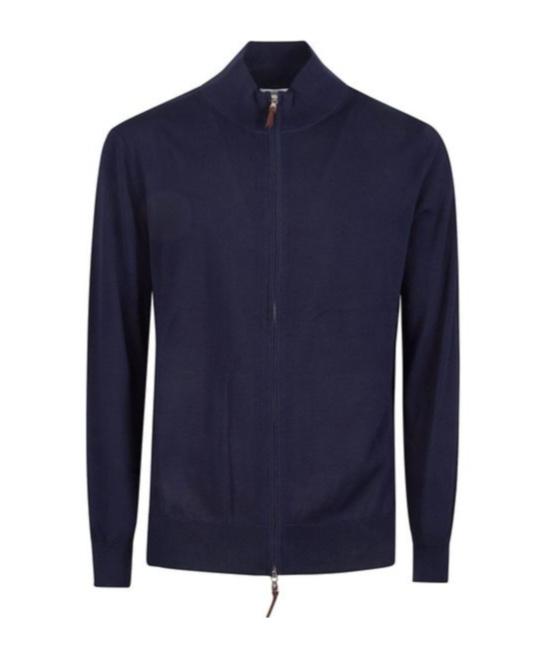 Ballantyne Zip-up Knit Cardigan