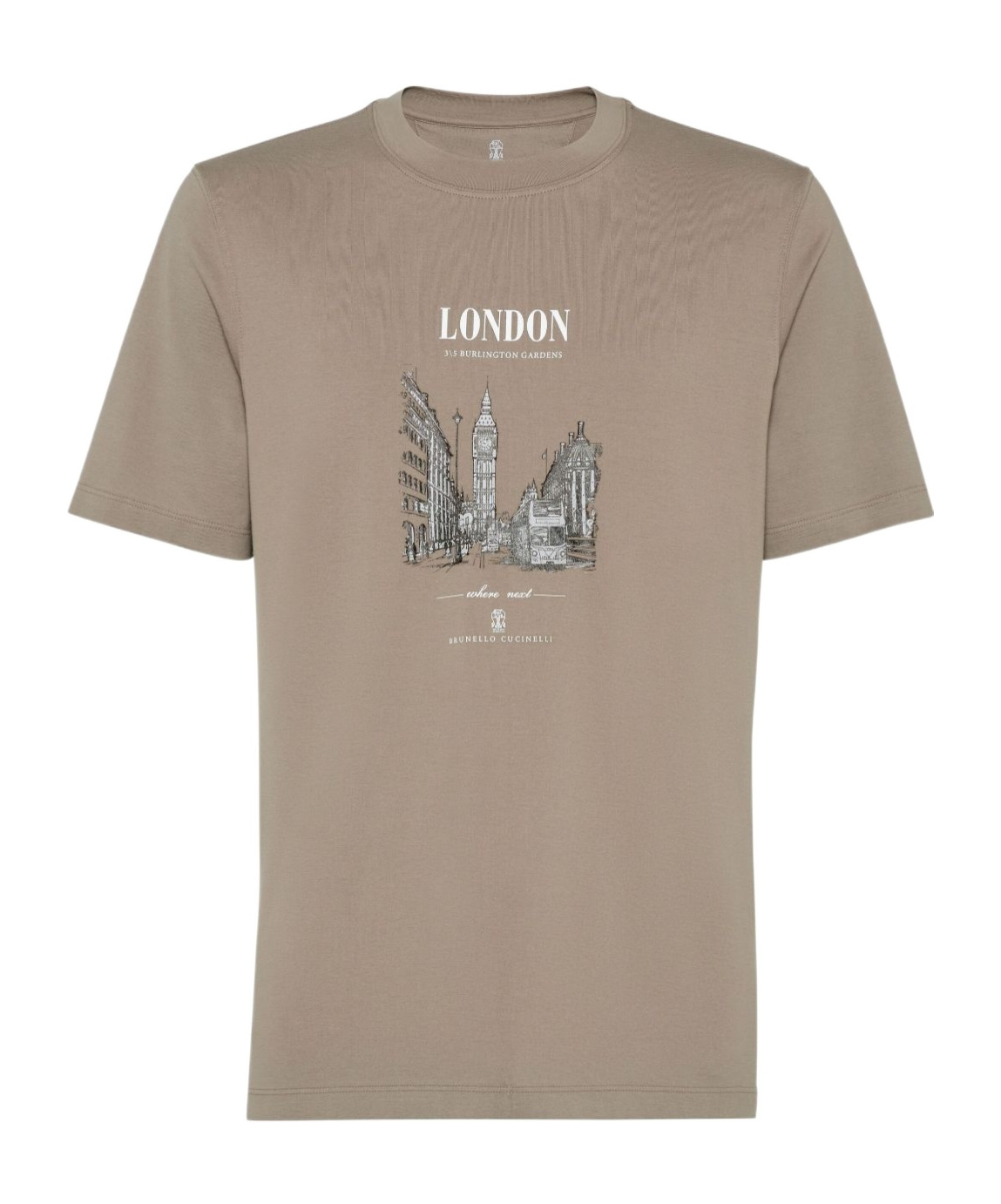 Brunello Cucinelli London T-shirt In Nude