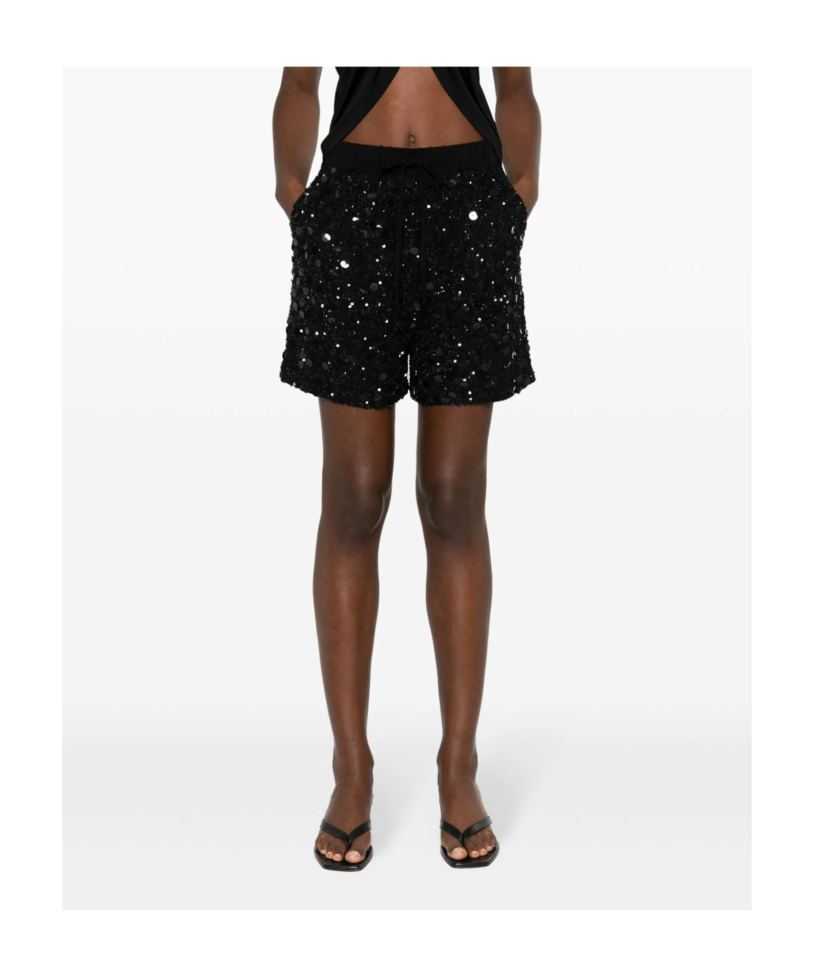 P.a.r.o.s.h Galassia Sequin-embellished Shorts
