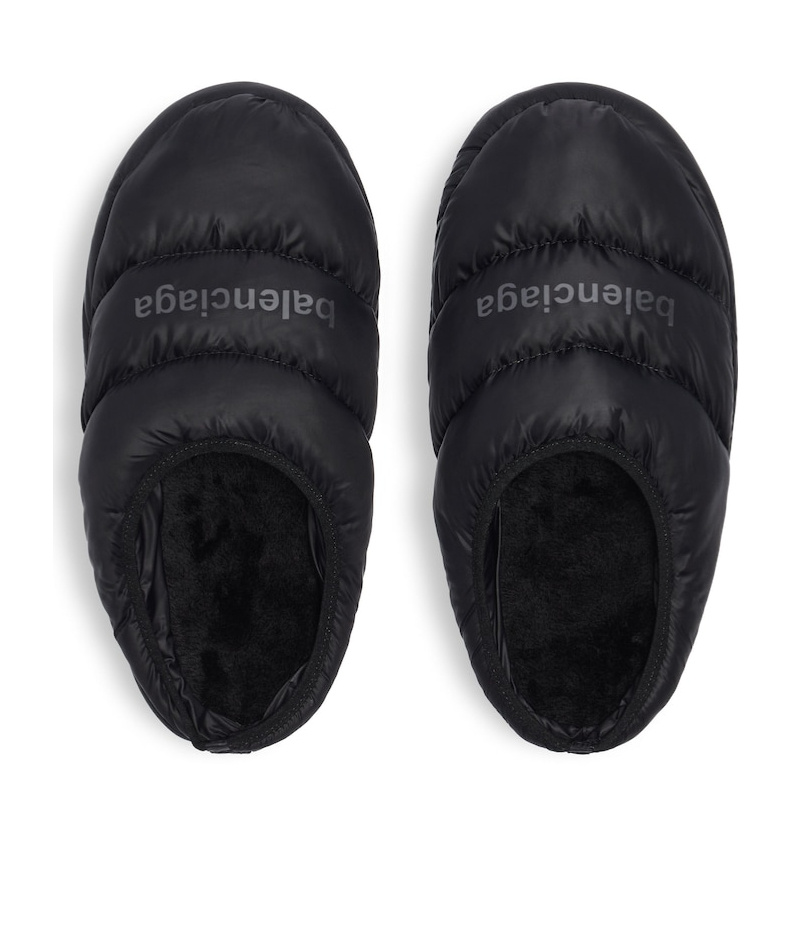 Shop Balenciaga Men's Alaska Slipper In Black