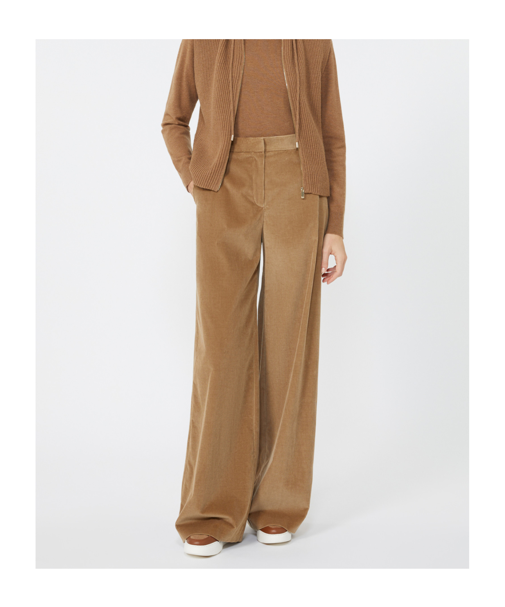 Max Mara Pocket Casual Pants In Brown