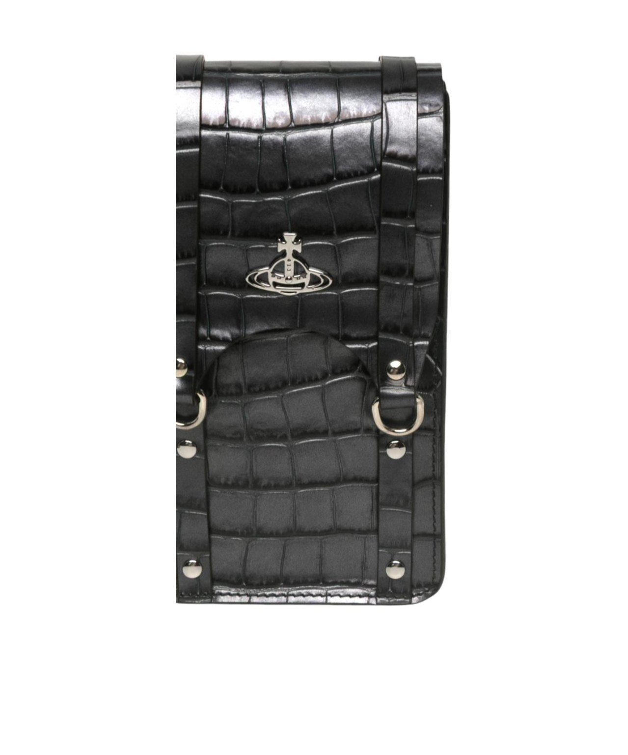 Shop Vivienne Westwood Flip Phone Bag In Black