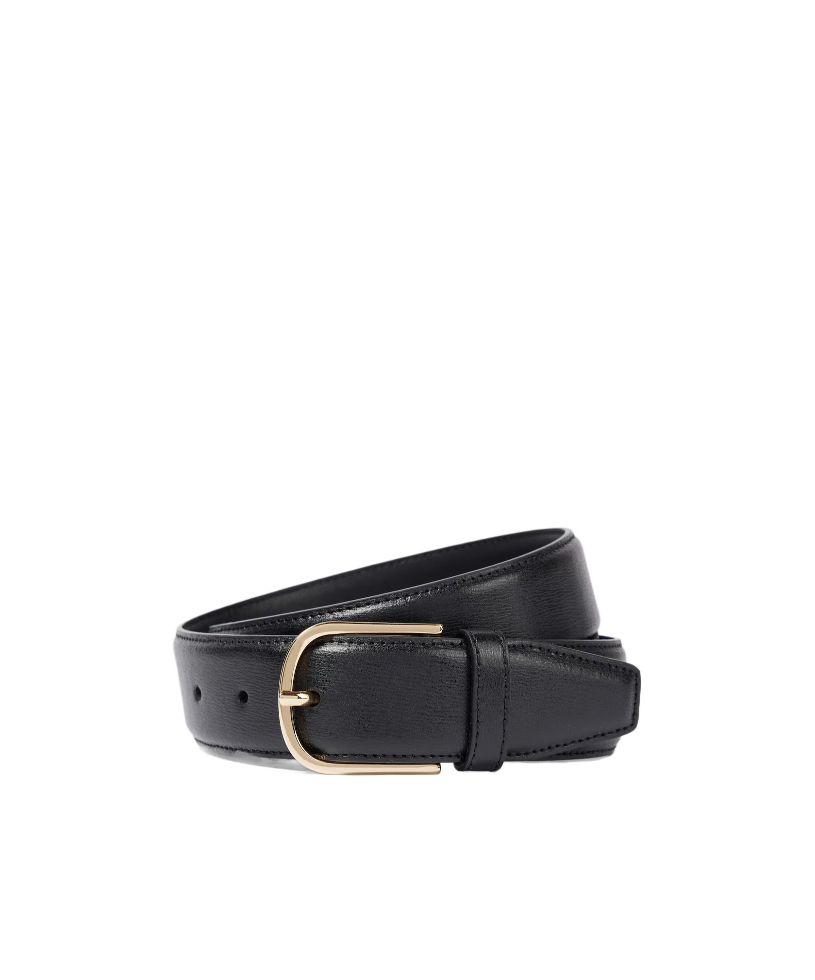 Totême Leather Belt In Black