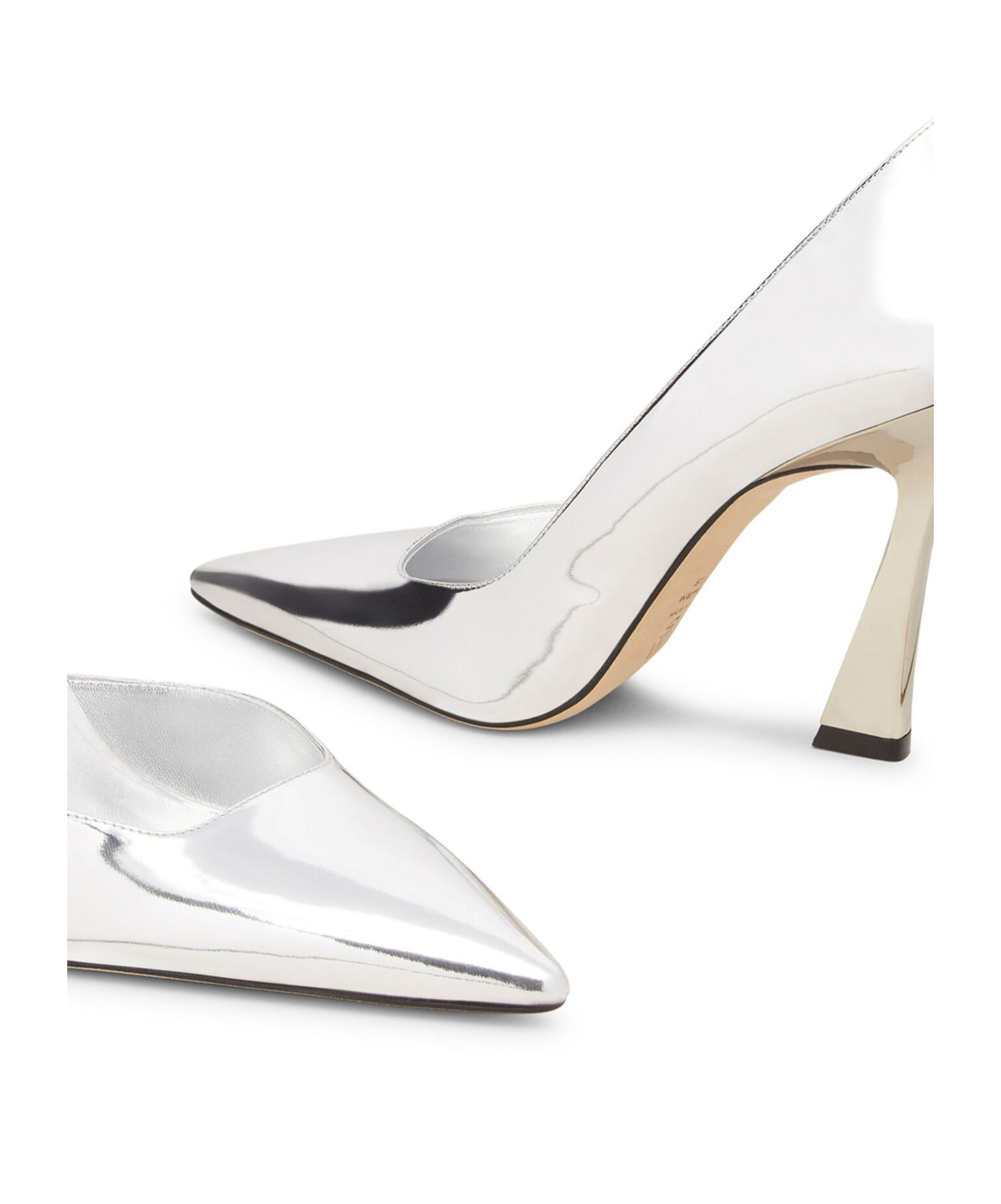 Stuart Weitzman Pointed High Heels In White