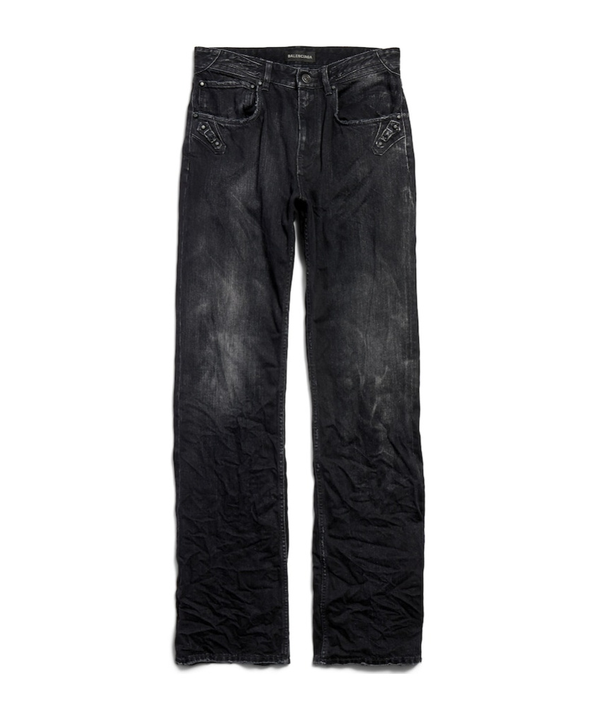 Balenciaga Women's City Straight Pants In Black In Black
