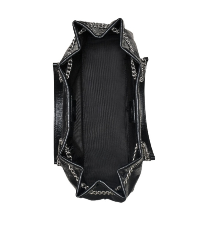Marc Jacobs Structured Black Shoulder Bag With Drawstring Closure