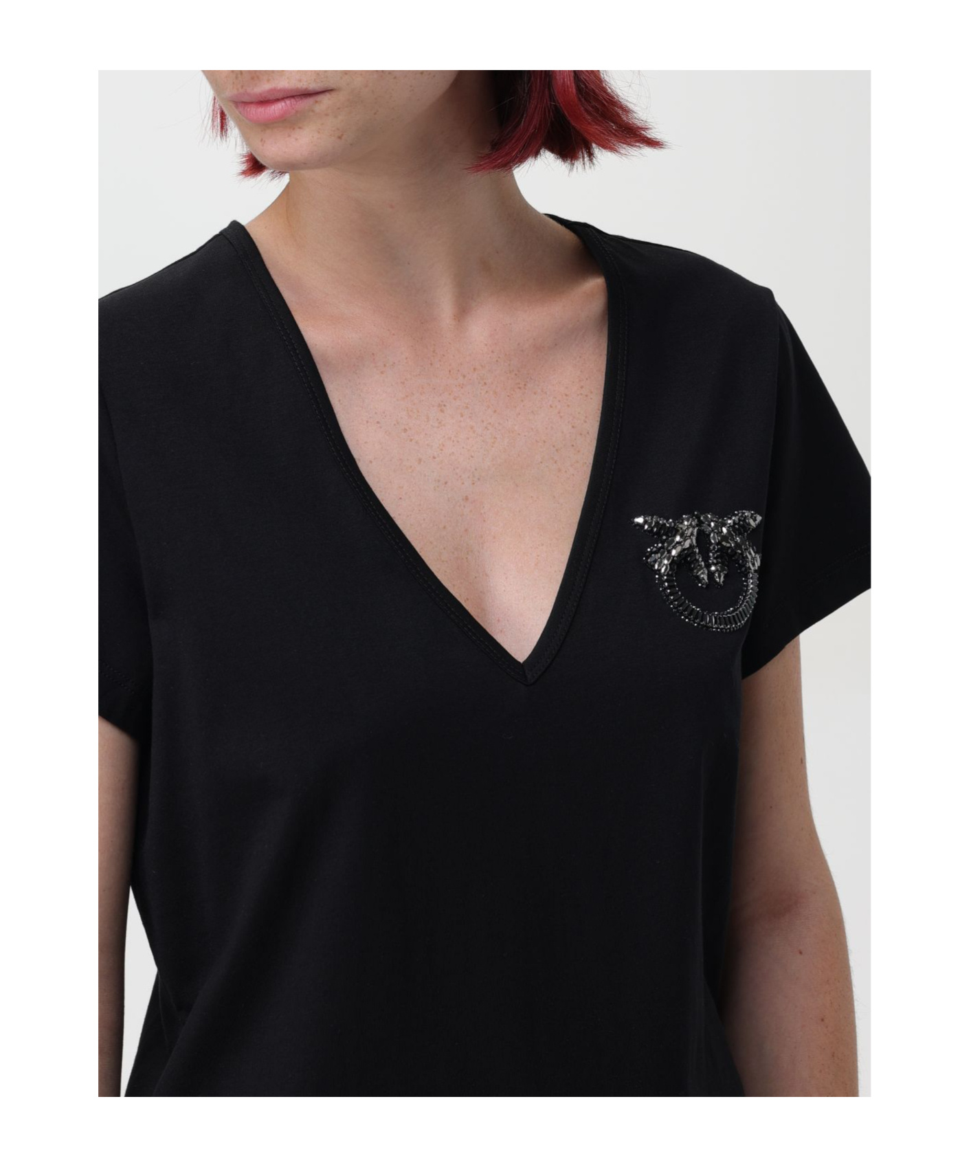 Pinko T-shirts And Polos Black In Black
