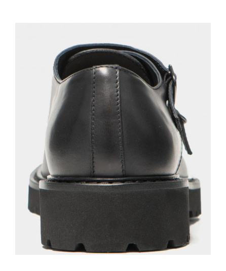 Doucal's Double-buckle Monk Shoes In Black