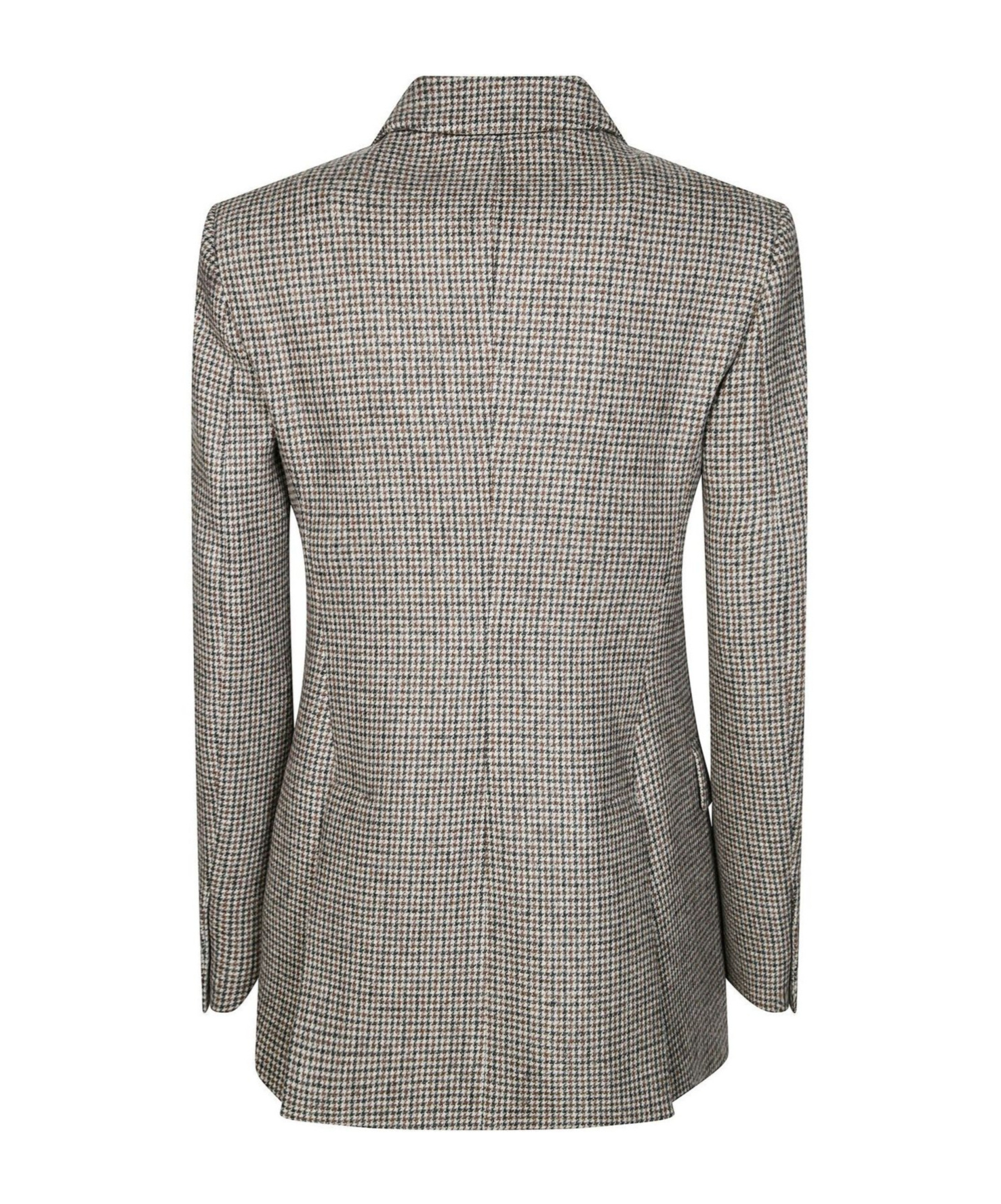 P.a.r.o.s.h Check-pattern Double-breasted Blazer In Gray