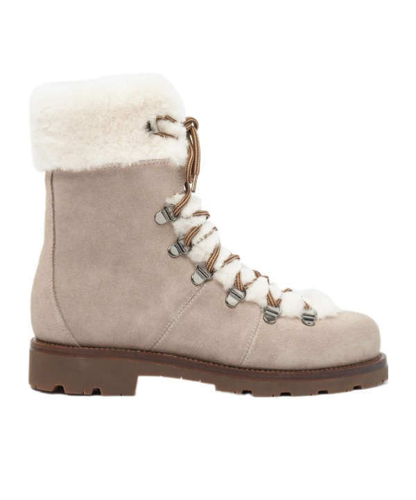 Scarosso Kat Fur Boots In Neutral