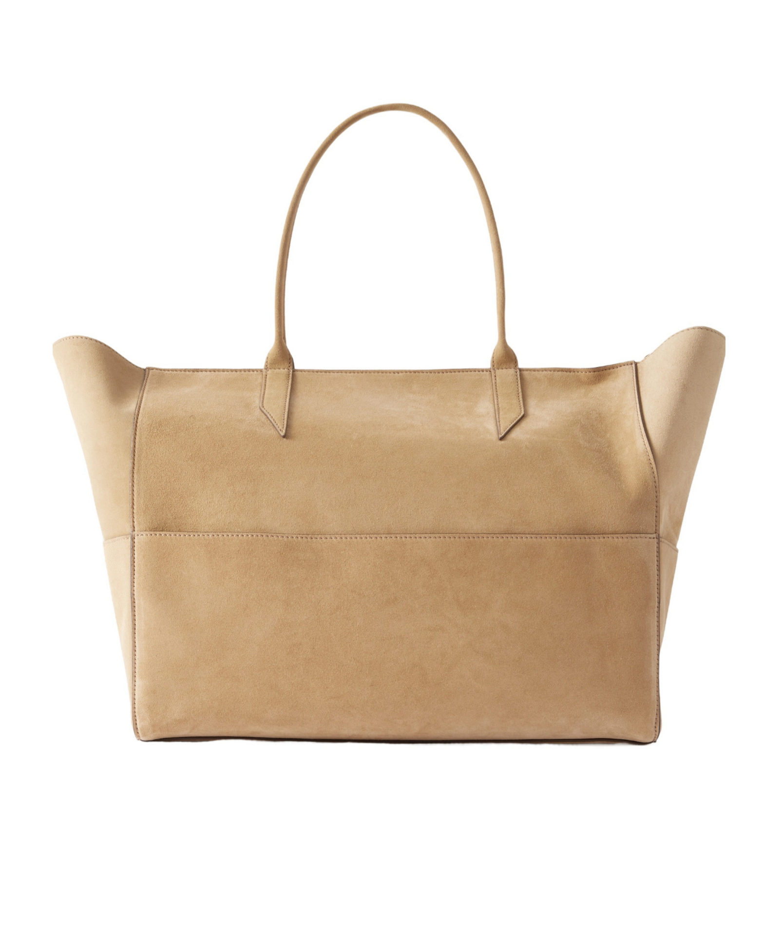 Metier Suede Tote In Nude
