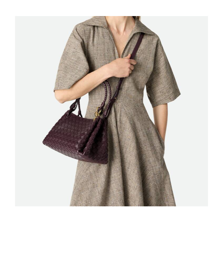 Bottega Veneta Leather Parachute Shoulder Bag