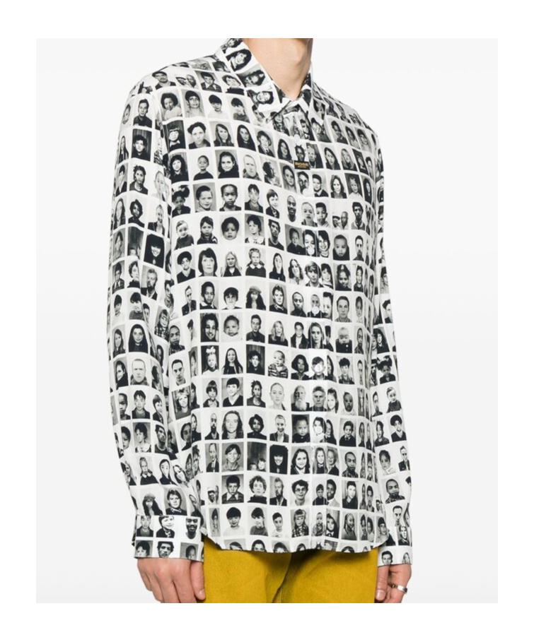 Shop Martine Rose Printed Shirt In White