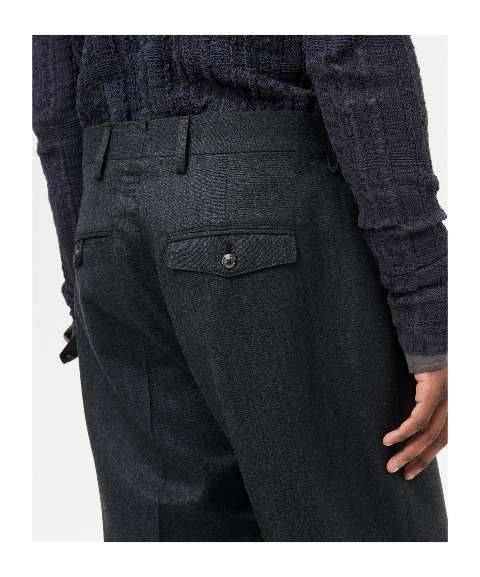 Our Legacy Maitre D Belt-loop Casual Pants In Black