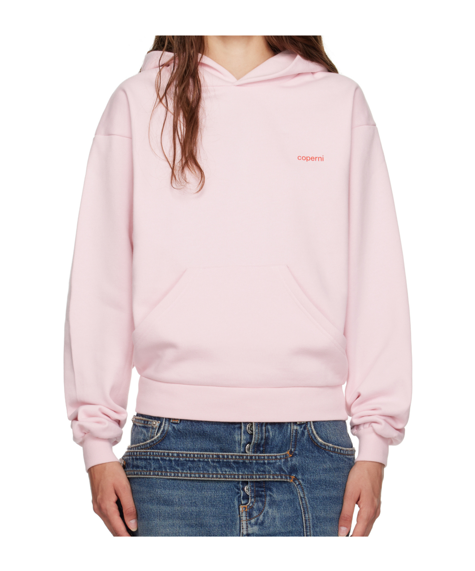 Coperni Hoodie With Logo In Pink