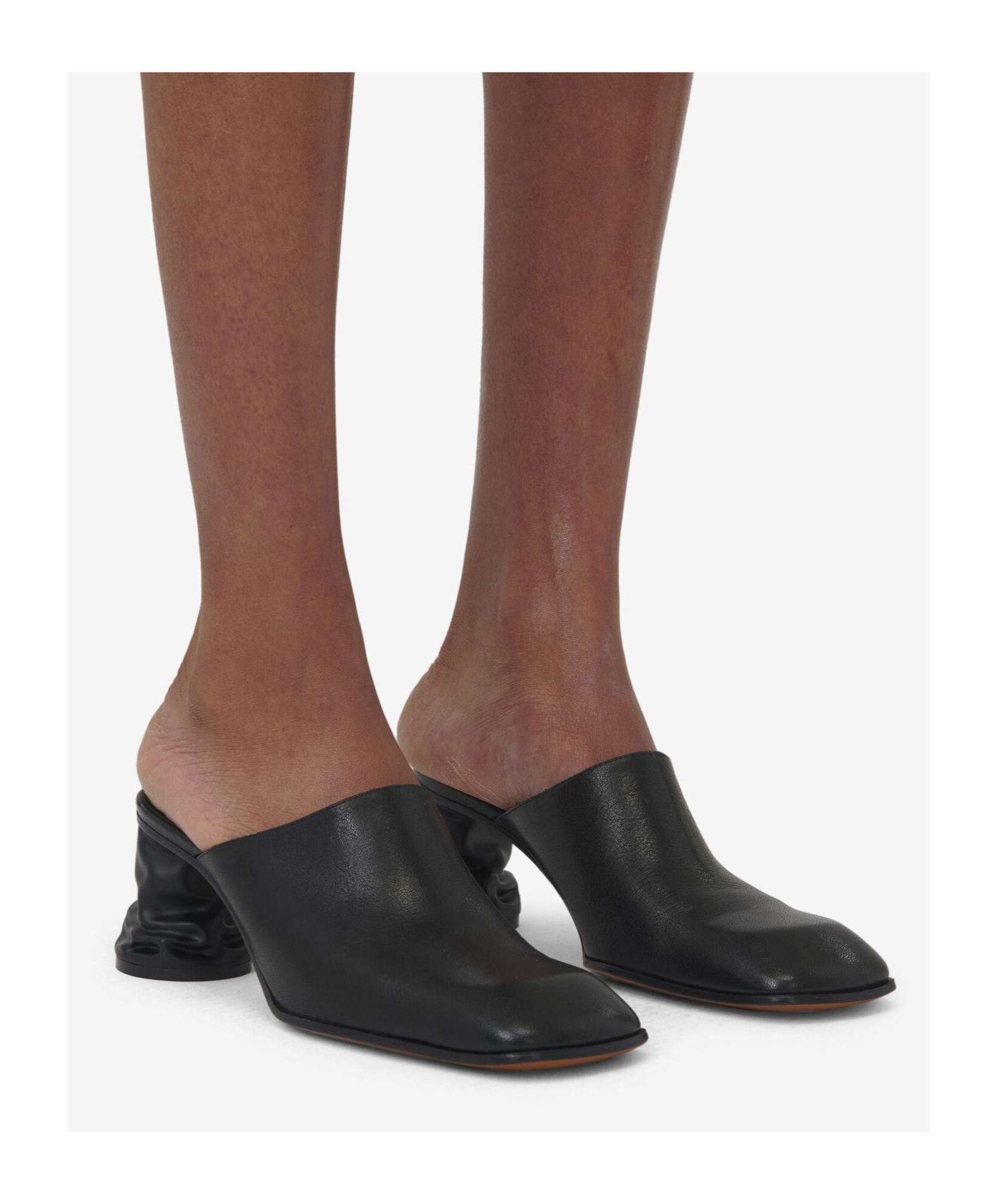 Alexander Mcqueen Crush Muller Shoes In Black