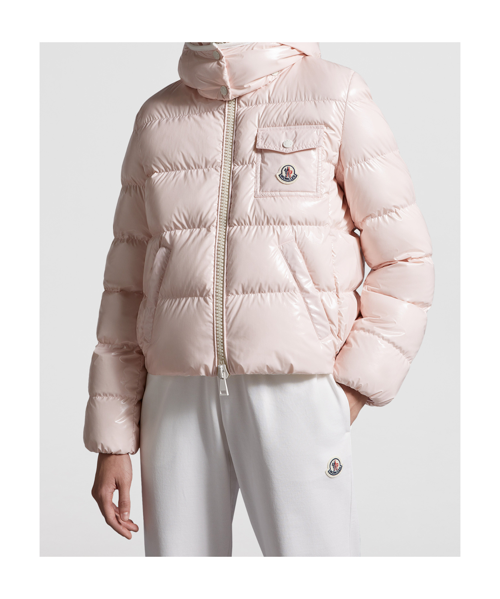 MONCLER ANDRO HOODED SHORT DOWN JACKET