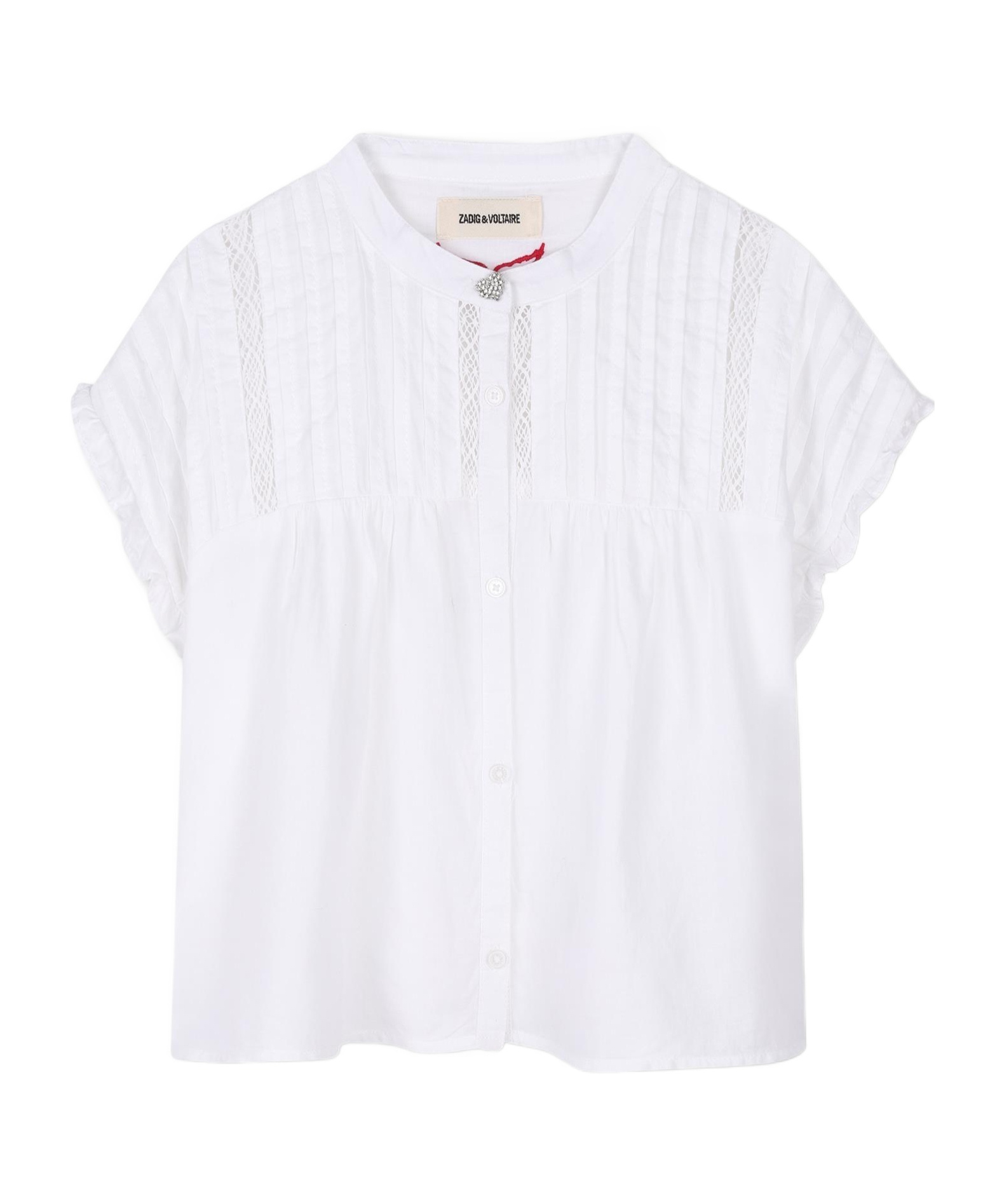 Zadig & Voltaire Bluse Mit Biesendetail In White
