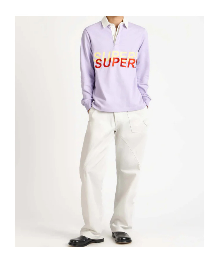 Jw Anderson Super Rugby Polo Shirt In Purple