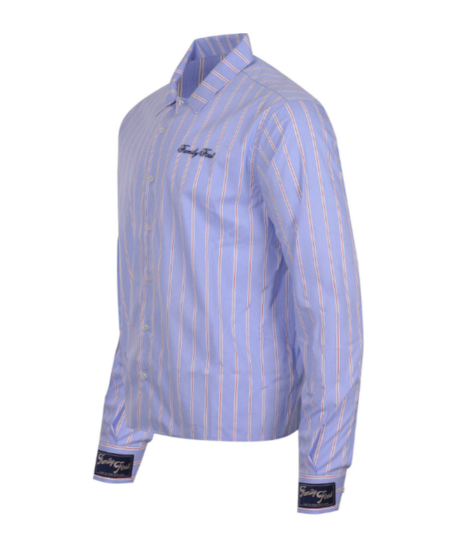 Family First Shirt In  Cotton In Blue