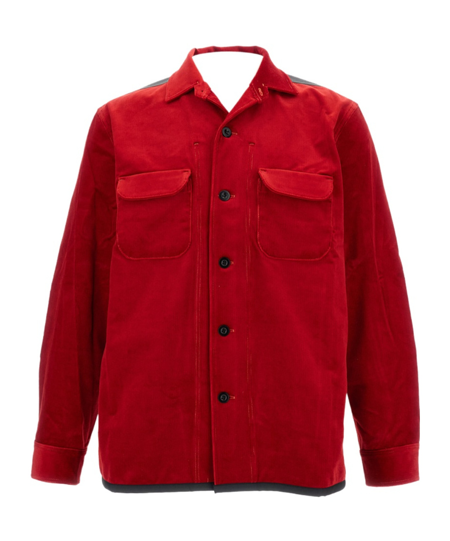 Junya Watanabe Button-down Long-sleeved Shirt In Red