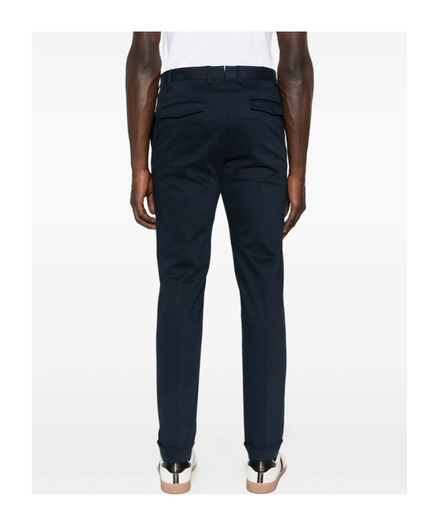 Lardini Pressed-crease Trousers In Black
