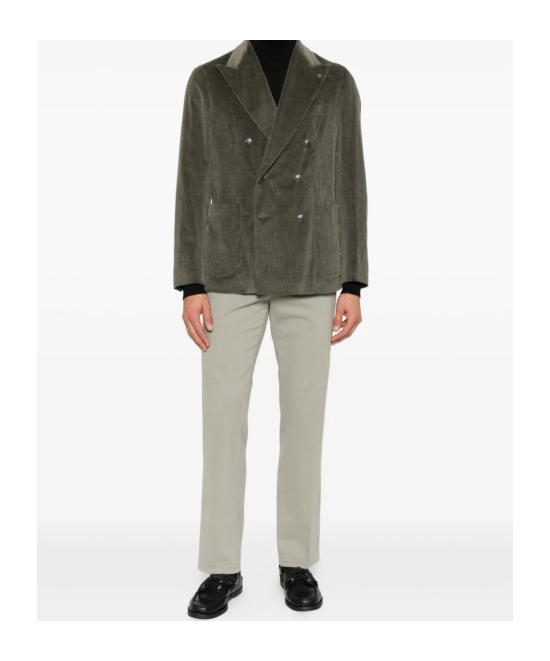 Dondup Tailored Light Green Cotton-blend Pants In Brown