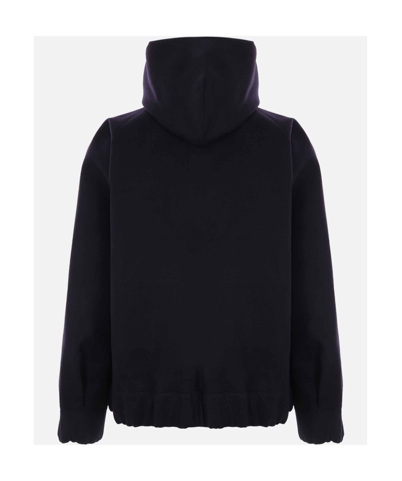 Sacai Bicolor Sweatshirt With Zip And Hood In Gray