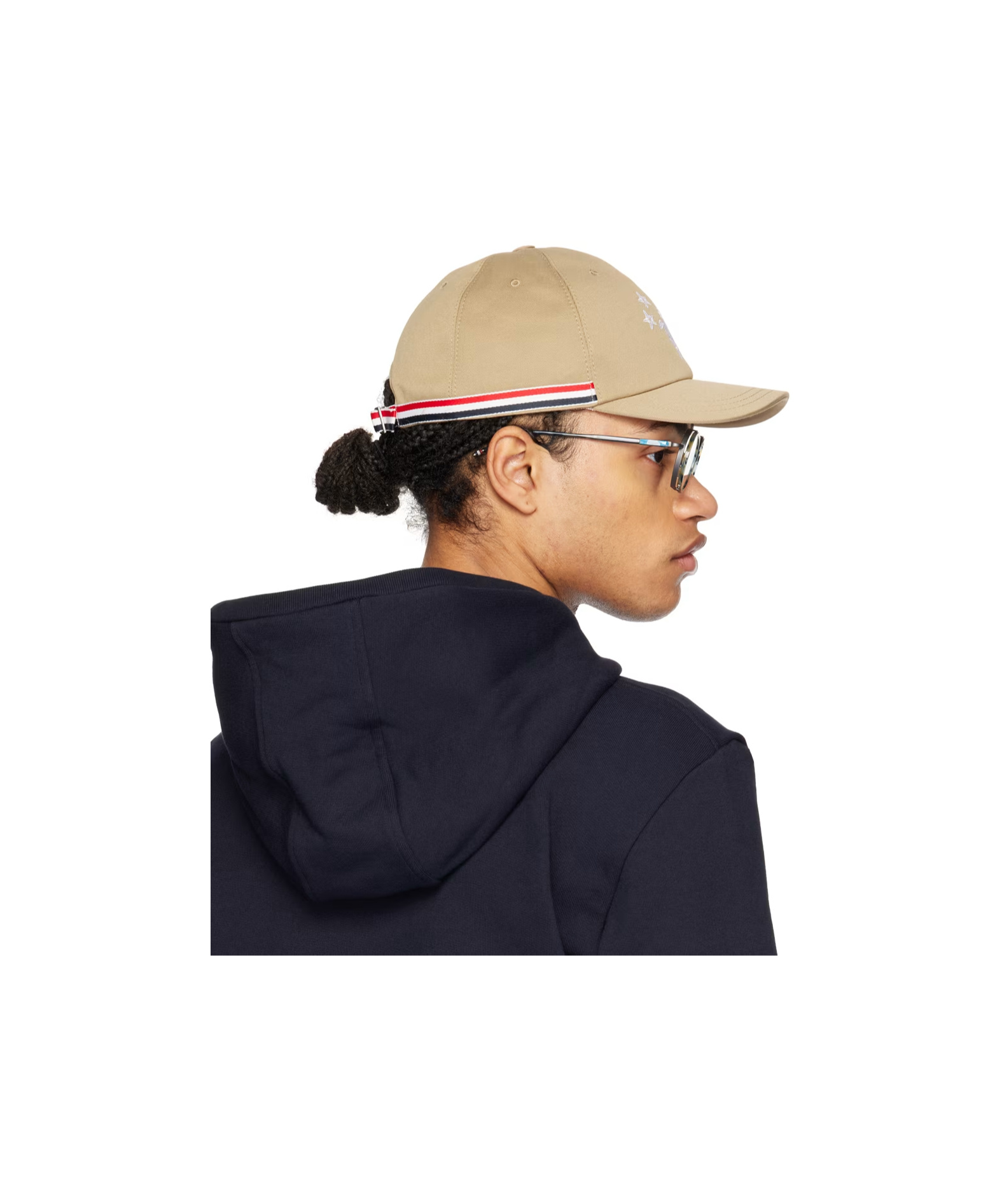 THOM BROWNE EMBROIDERED-TURTLE COTTON CAP