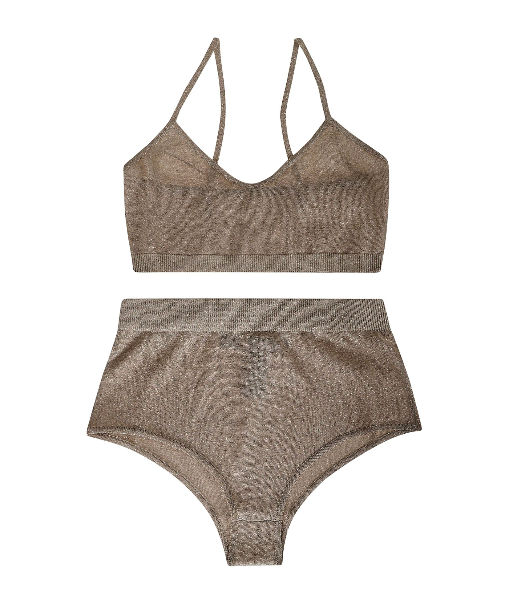 FEDERICA TOSI TWO-PIECE SHORTS SET WITH SLEEVELESS SLING AND ELASTIC BELT