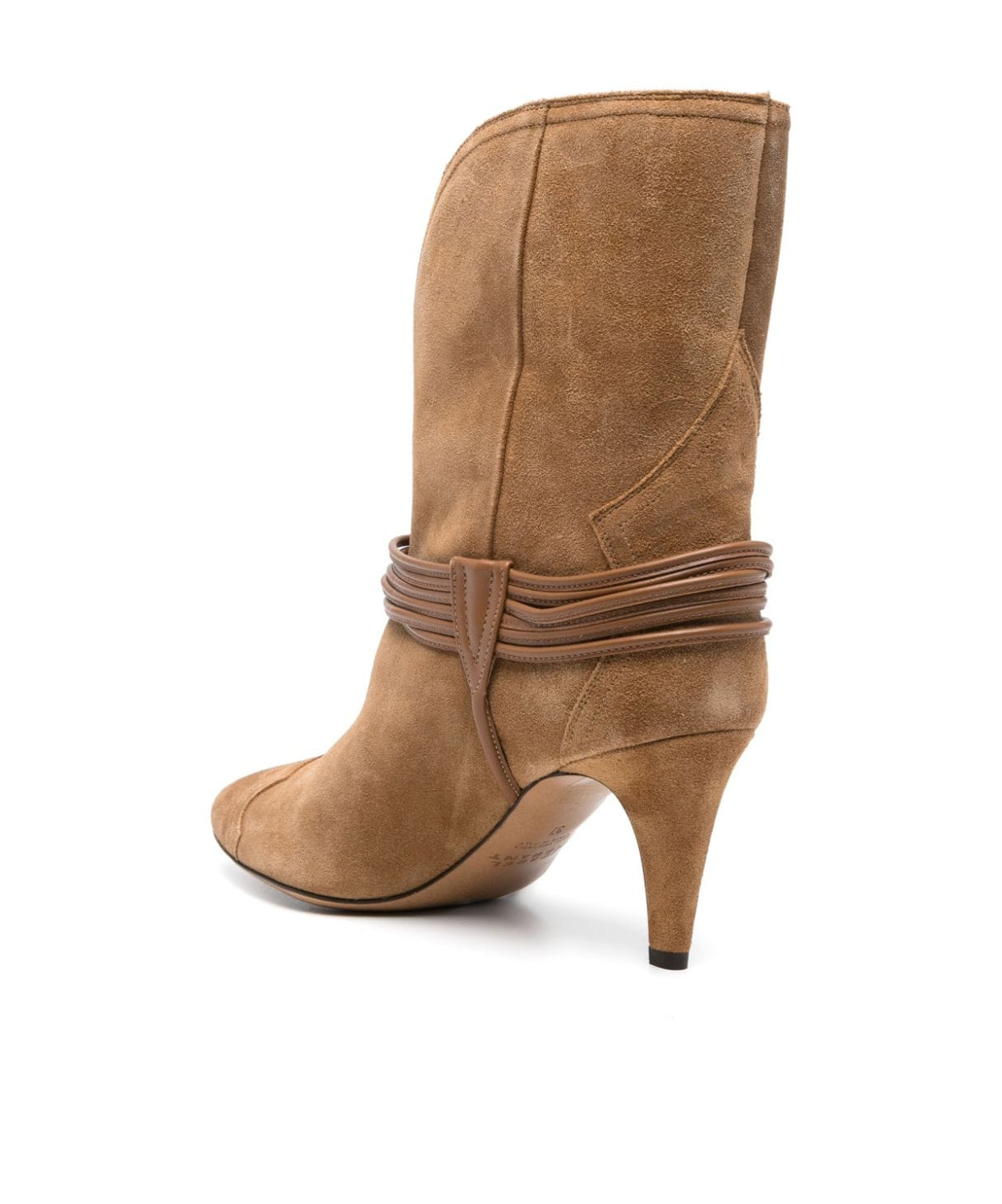 Shop Isabel Marant High-heeled Short Boots In Brown