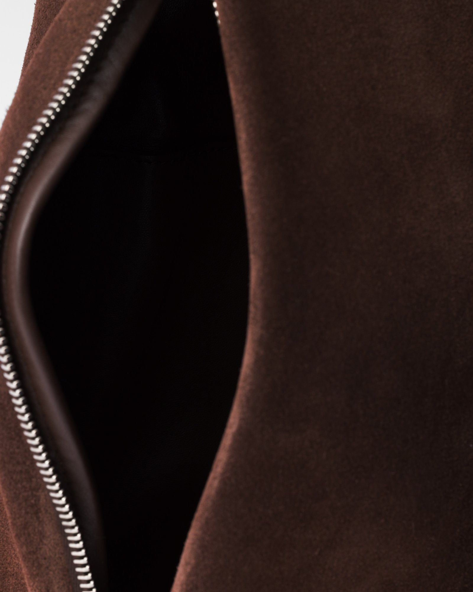 Prada Top Handle Luxe Suede Backpack In Coffee