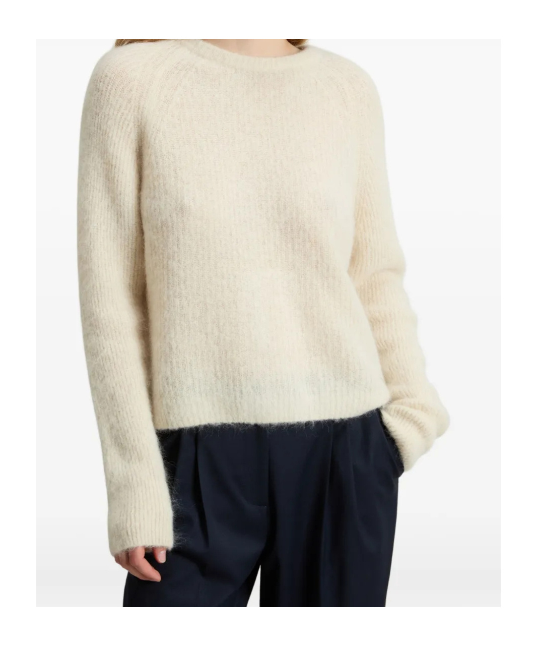 Woolrich Alpaca And Wool Blend Crew Neck Sweater In Gray