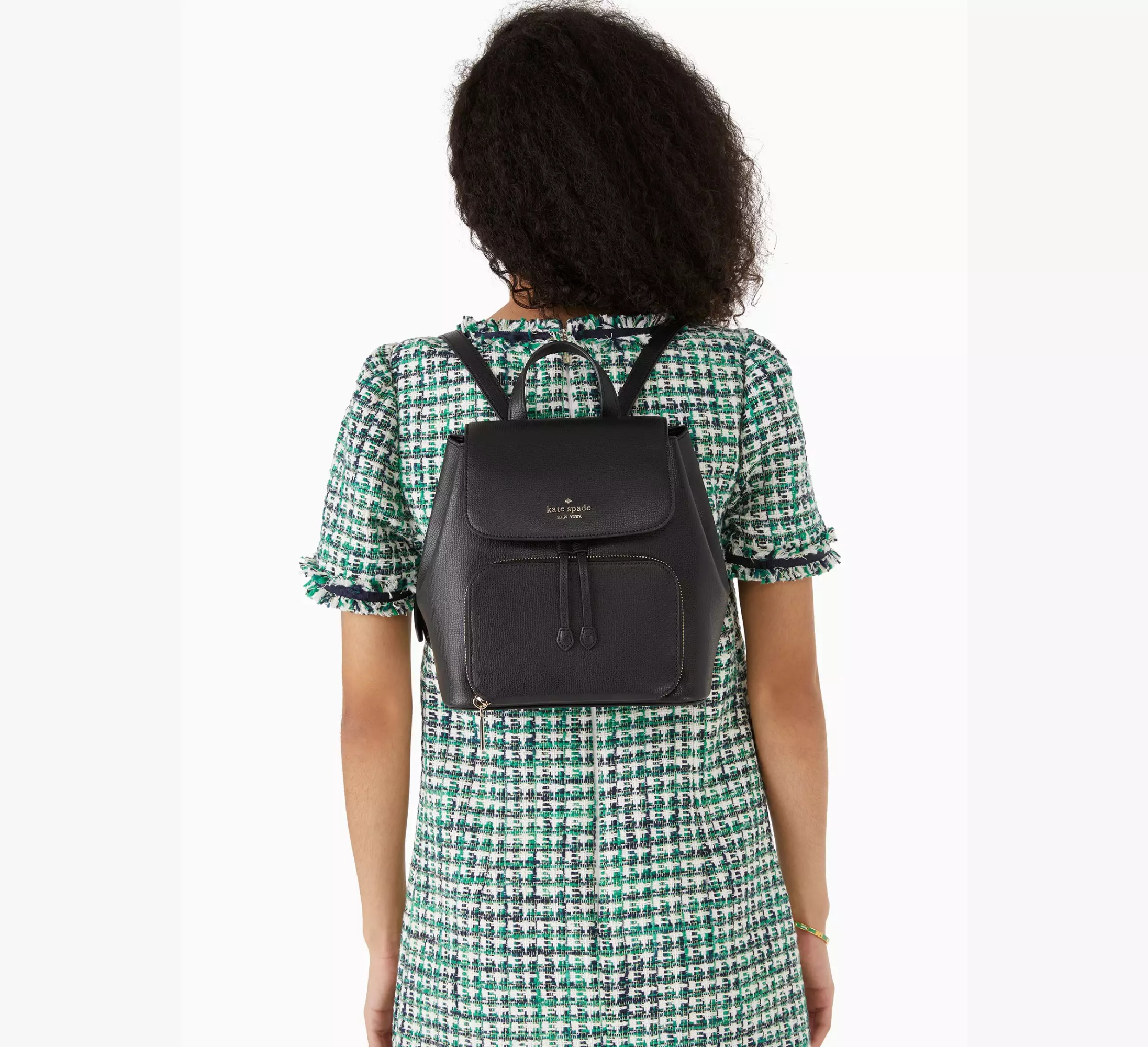Kate Spade Kristi Medium Flip Backpack In Black