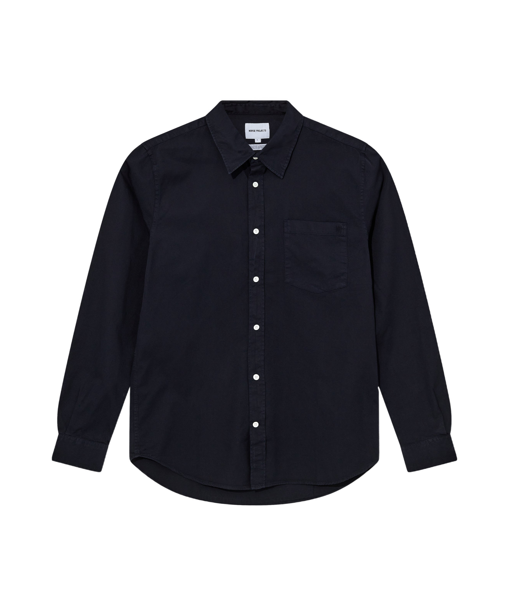 Norse Projects Long-sleeved Shirt In Black