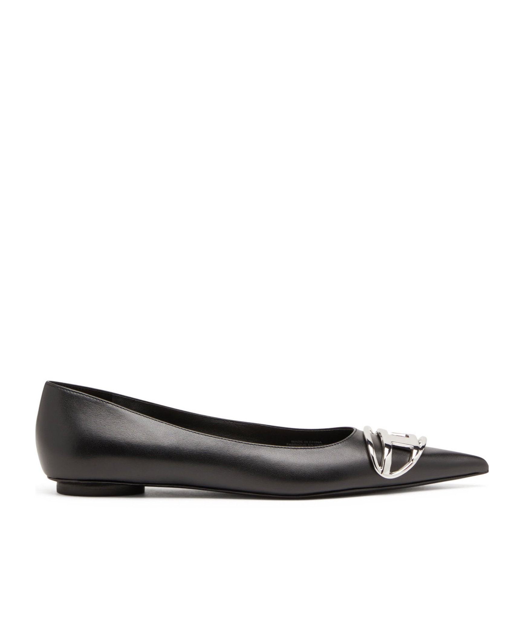 DIESEL D-VENUS LEATHER BALLERINA SHOES 