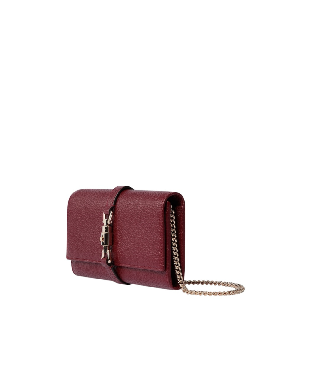 Gucci Jackie 1961 Chain Wallet In Brown