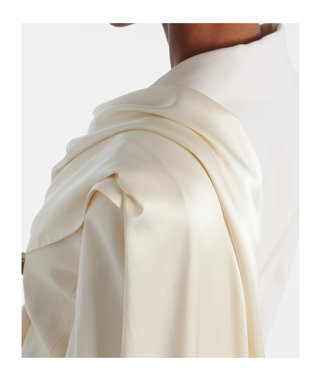 Nina Ricci Scarf-detail Virgin Wool Gabardine Blazer In White