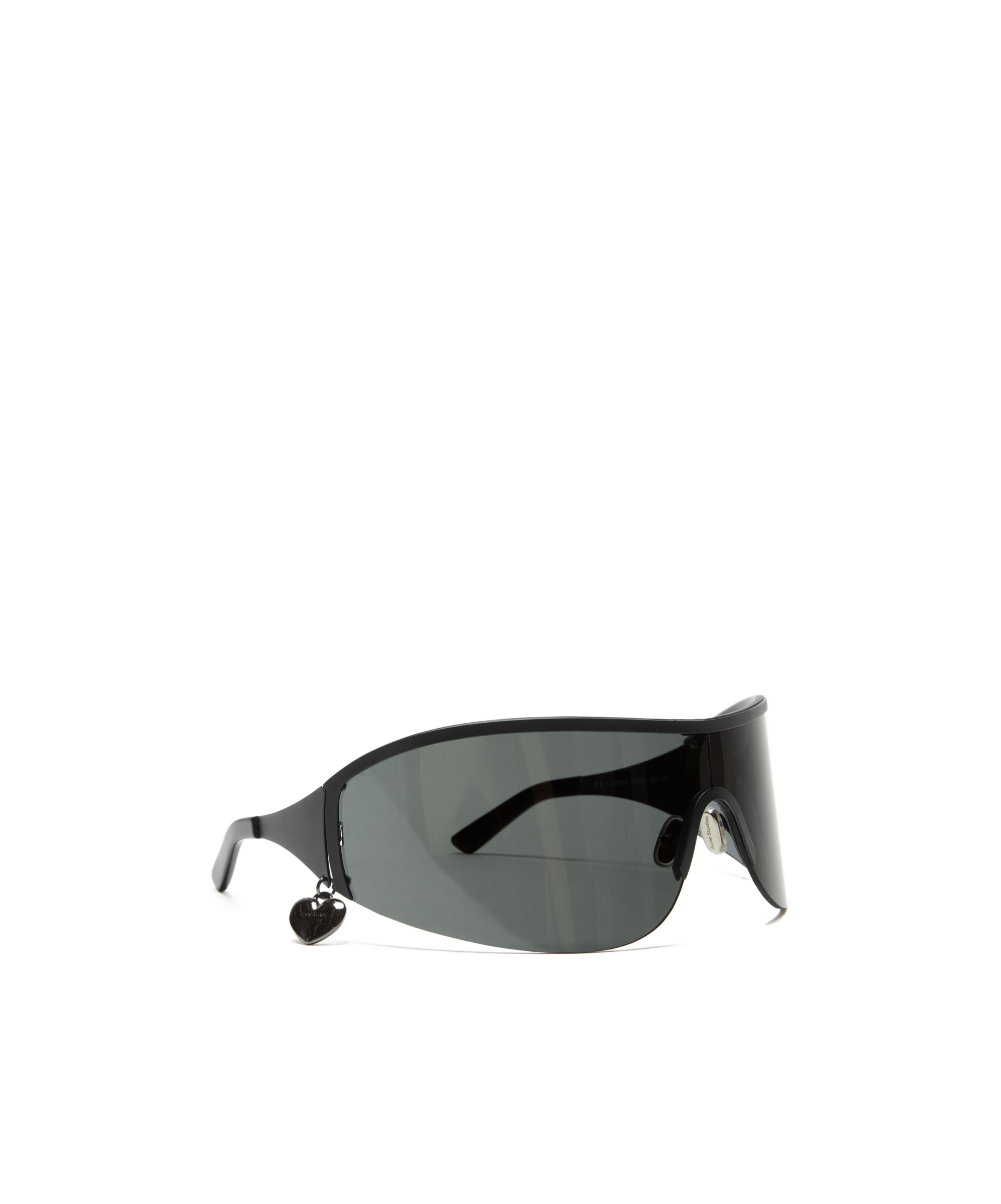 ACNE STUDIOS LOGO-CHARM SHIELD-FRAME SUNGLASSES