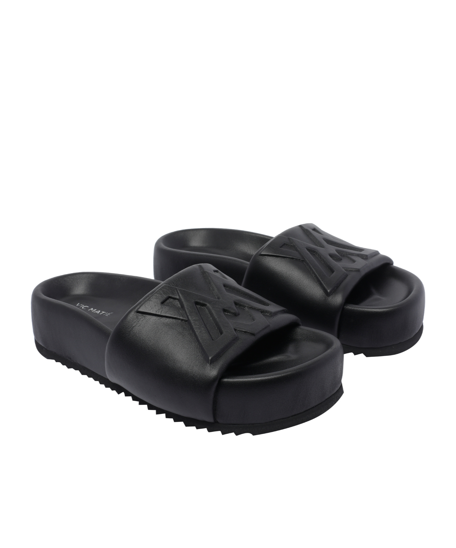 Vic Matie Travel 101 Sandals In Black