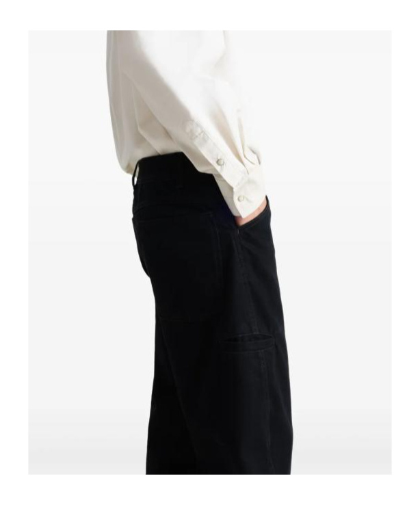 Lemaire Belt-loop Casual Pants In Black