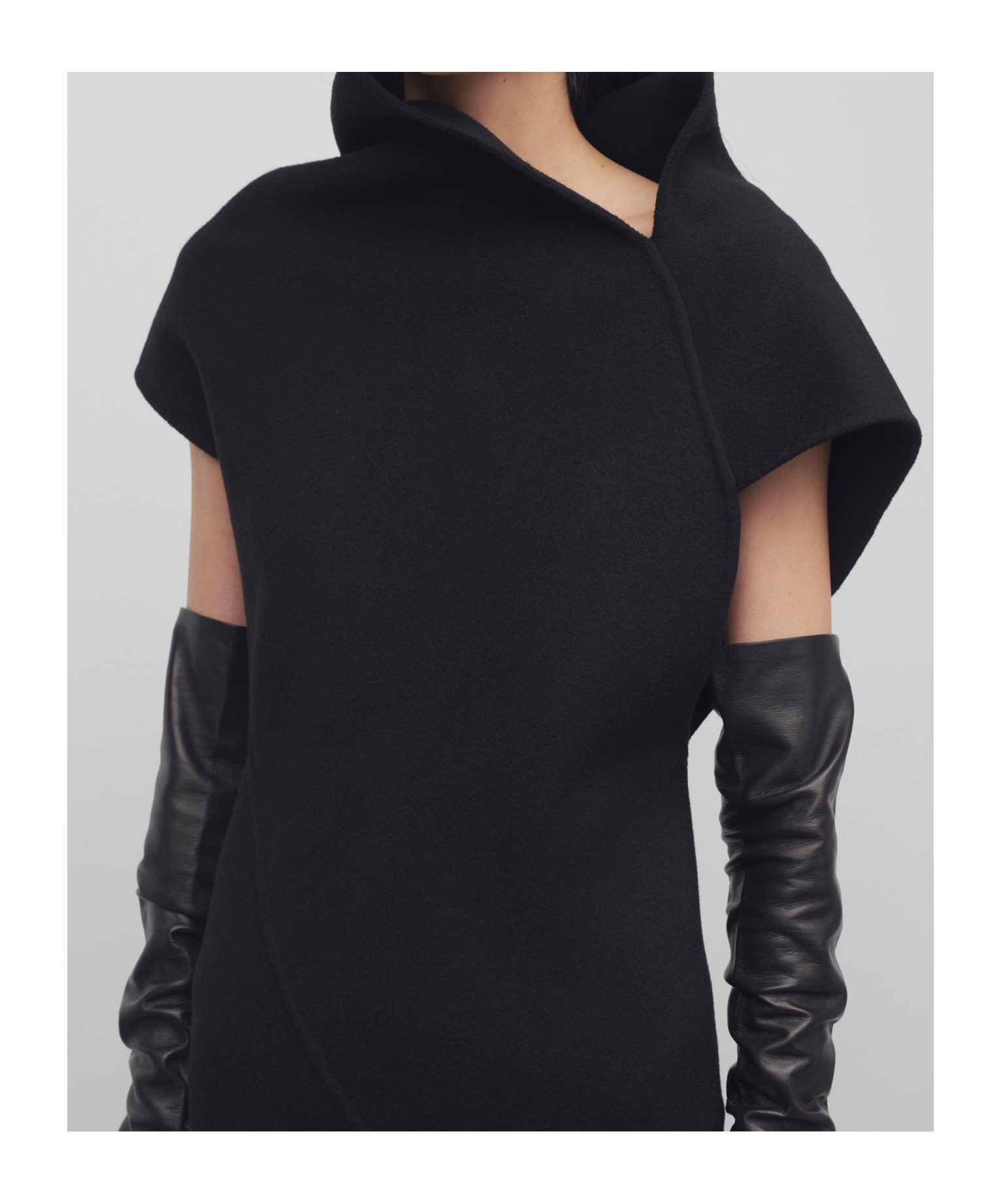 The Row Kamil Cashmere Dress In Black