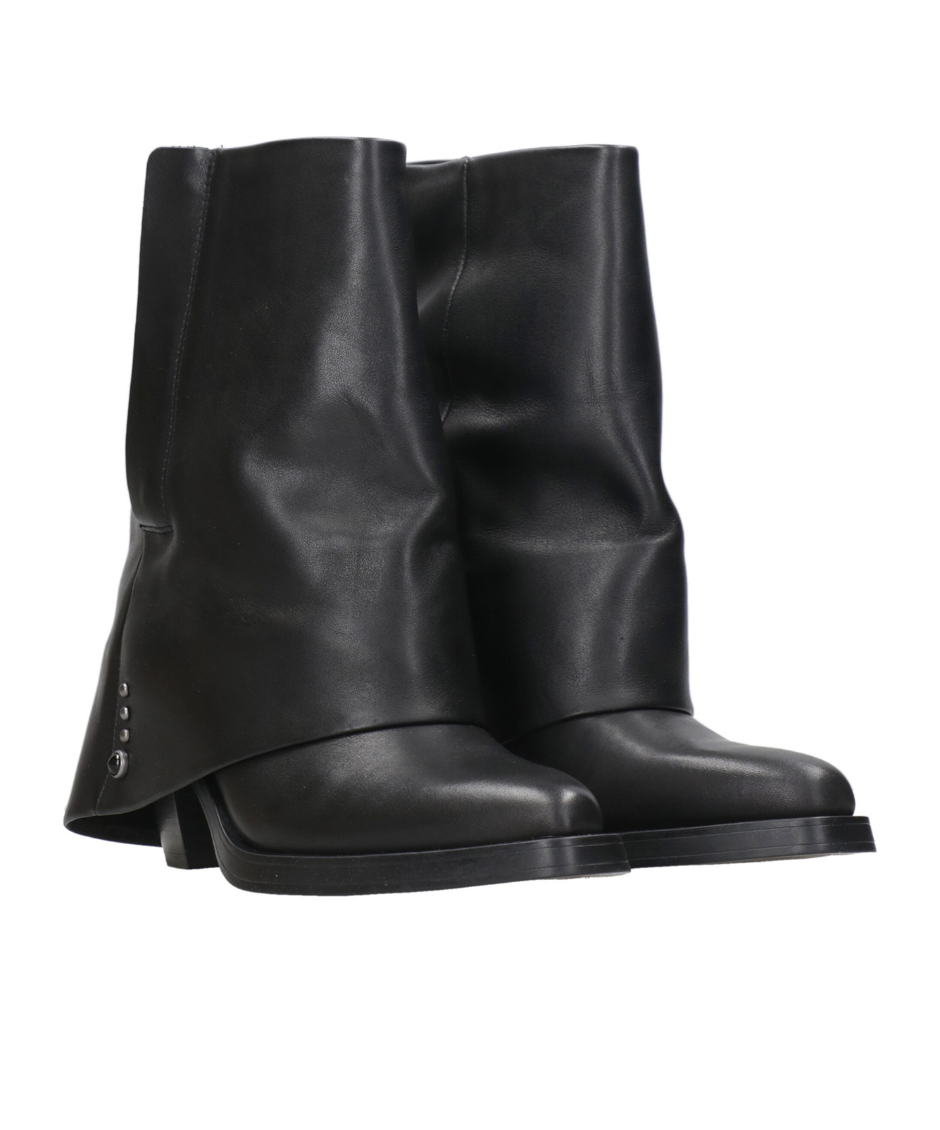 Ash Round-headed Short Boots In Black
