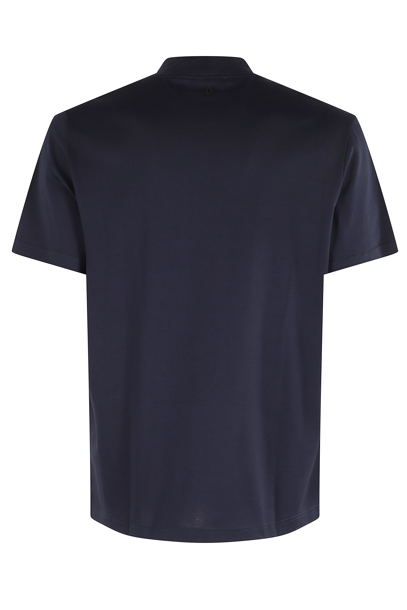 Dondup Mock-neck T-shirt In Black