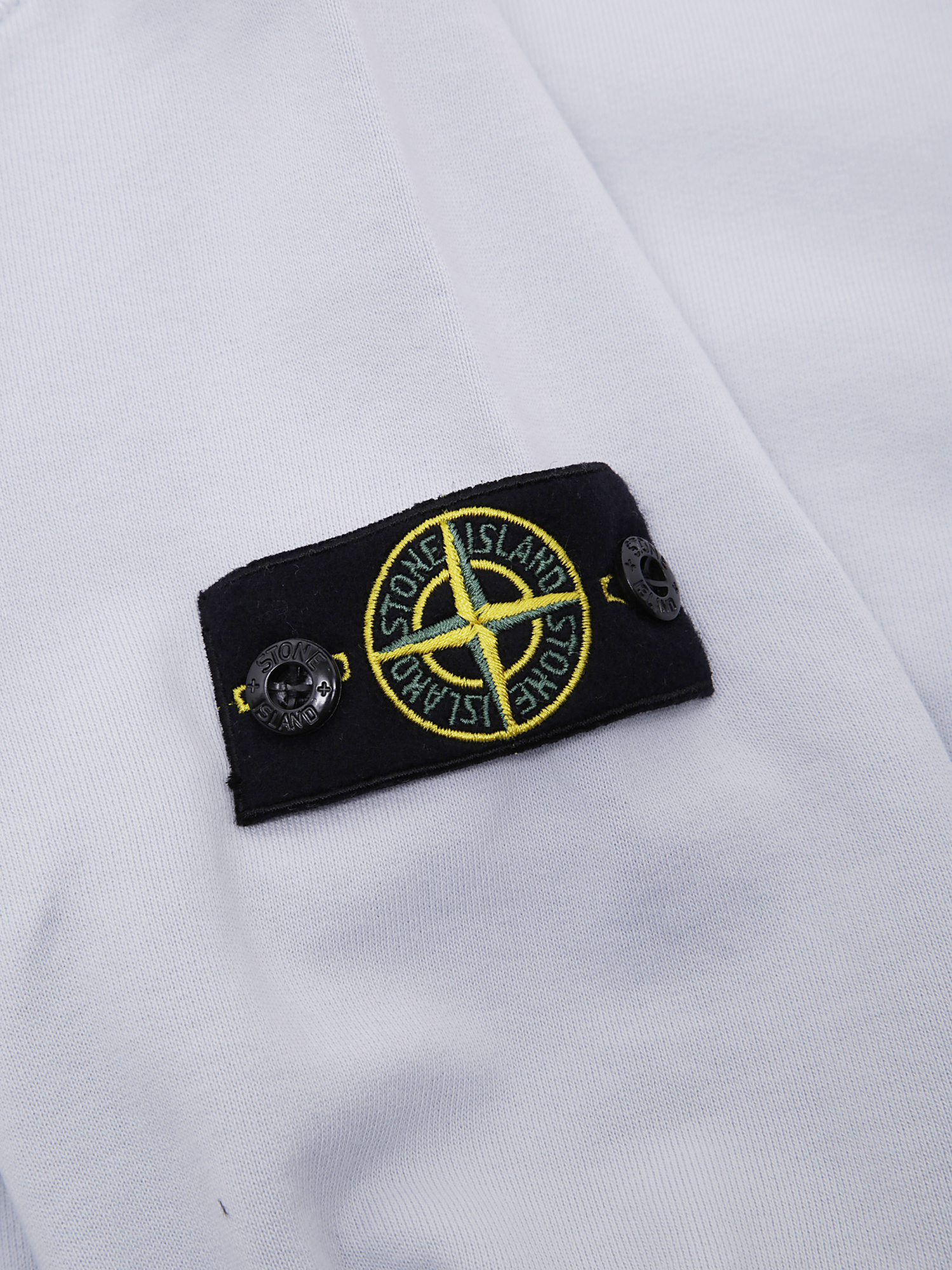 Stone Island Hooded Zipper Hoodie In Blue