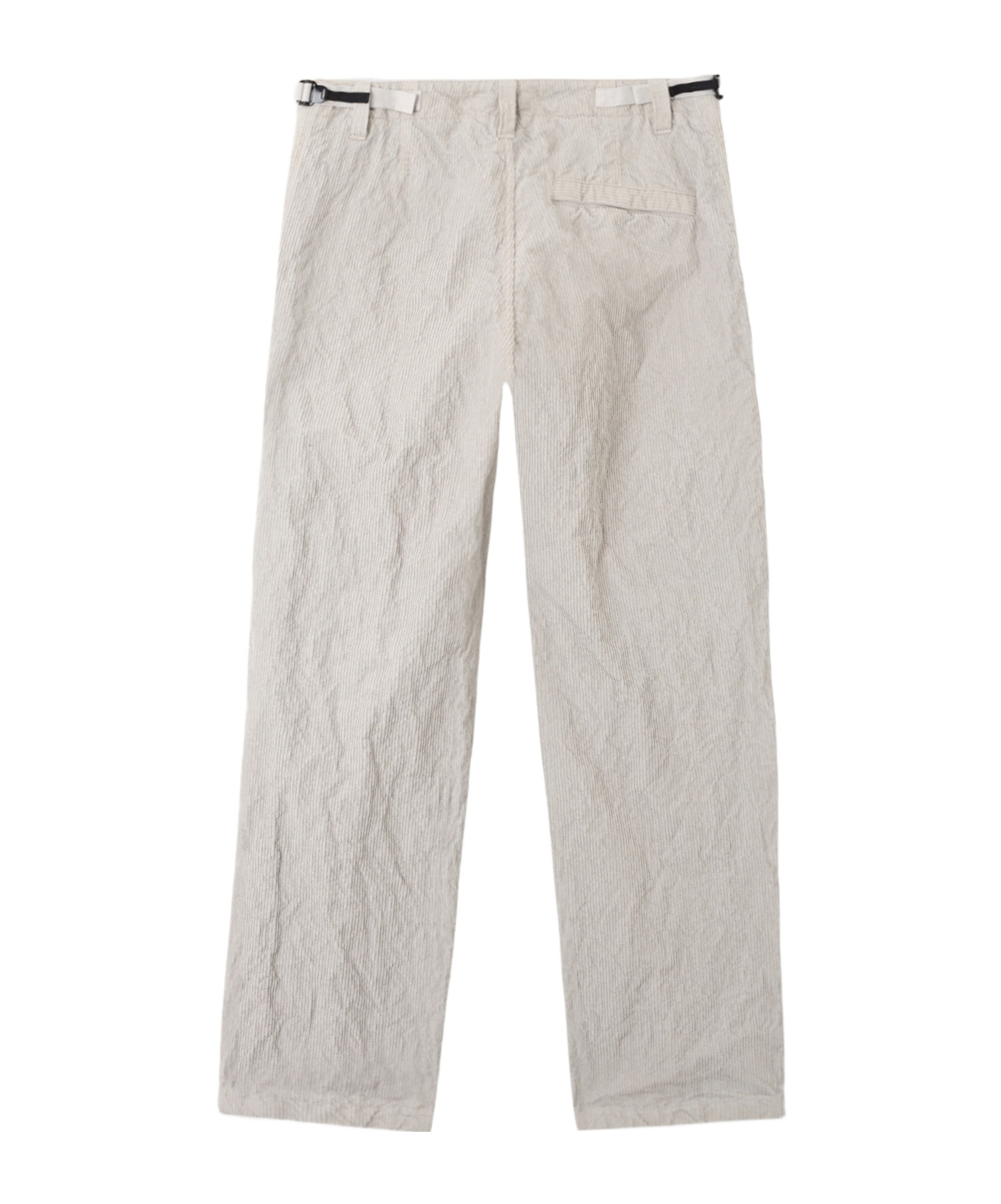 Stone Island Loose-fit Cargo Trousers With Adjustable Waist Straps In Gray