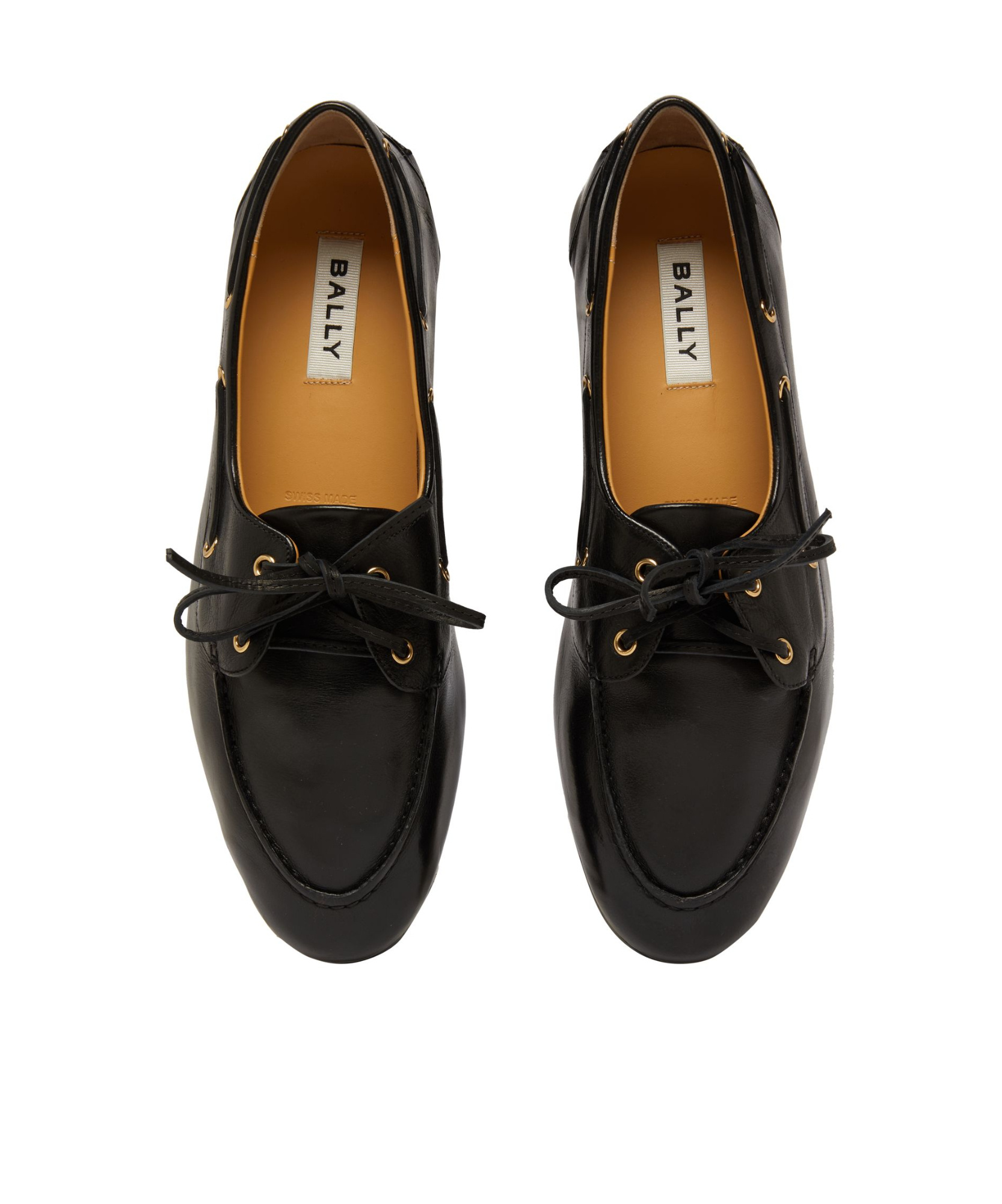 Shop Bally Round Toe Casual Shoes In Black