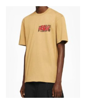 Jw Anderson Jwa Lace Trim T-shirt In Nude