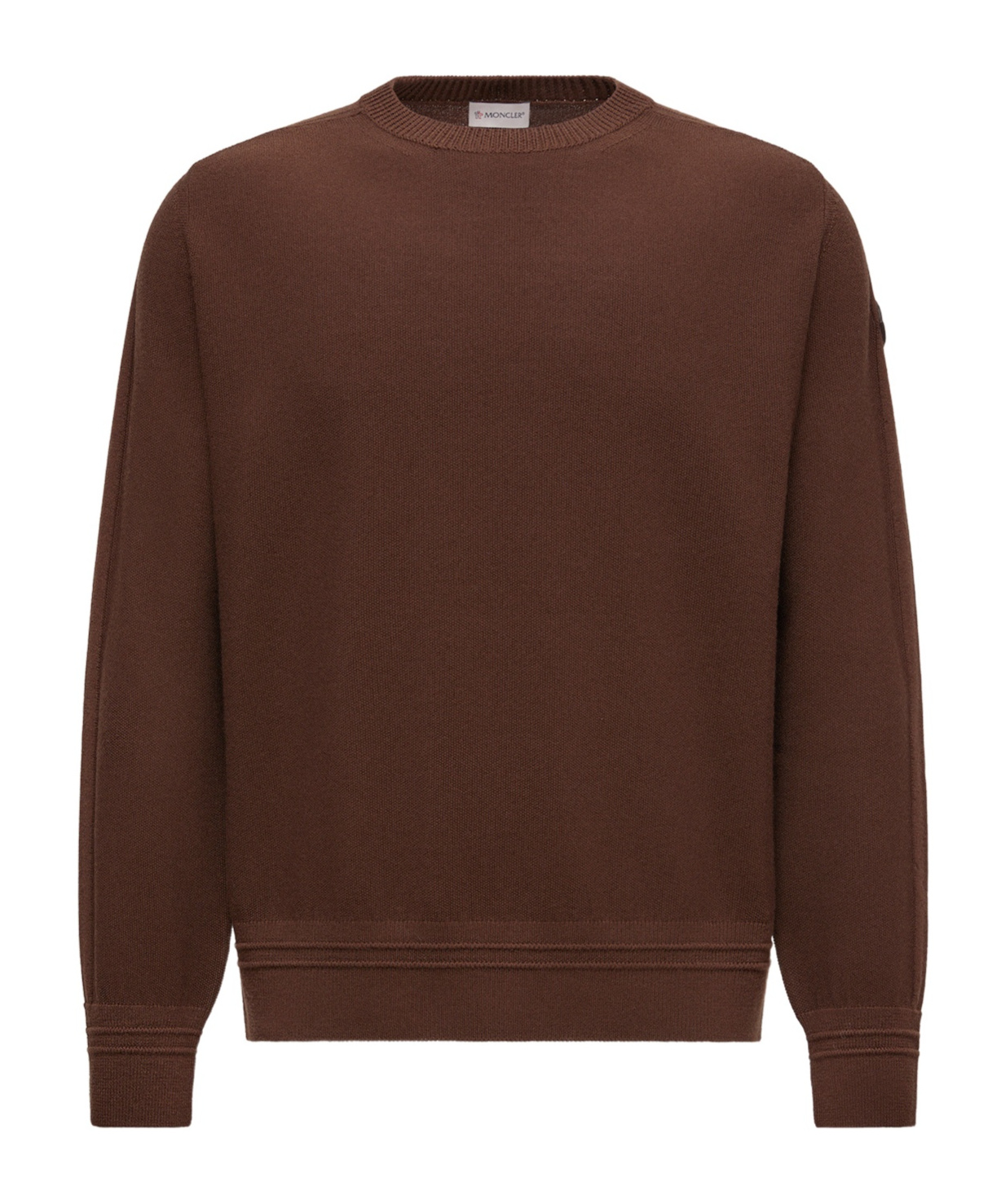 Moncler Wool Sweater In Brown