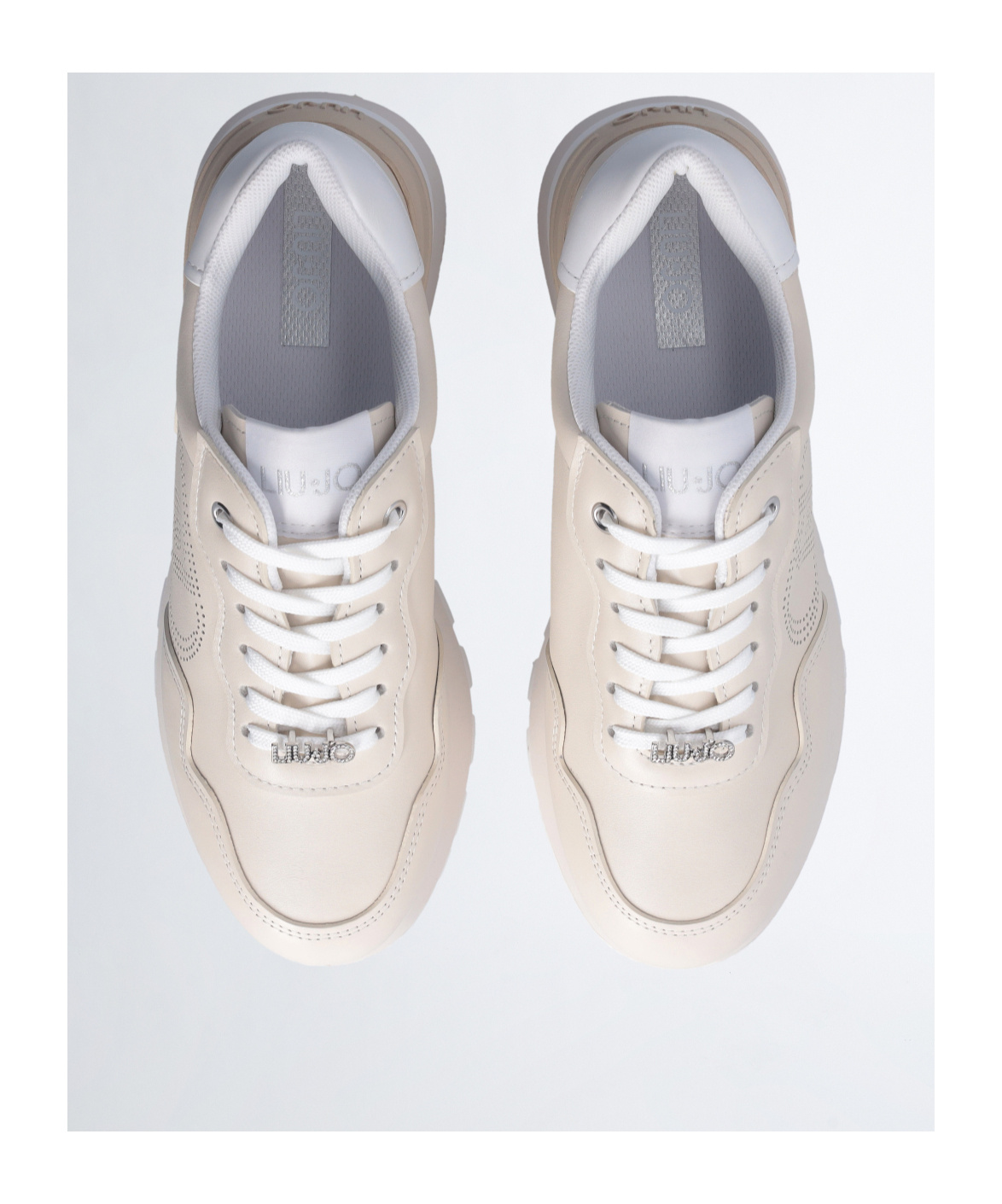 Liu •jo Round-head Sneakers In White